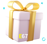 Receba seus bônus de boas-vindas no E67