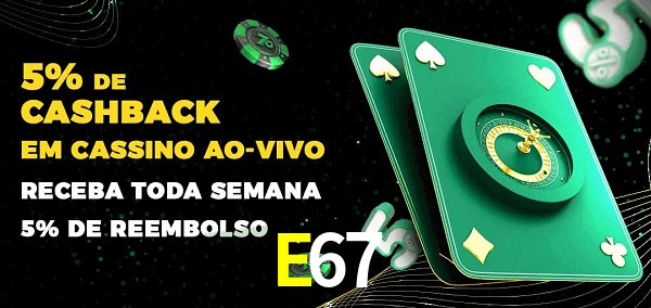 Promoções do cassino ao Vivo E67